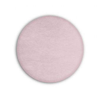 Čalouněný nástěnný panel kolo - průměr 40 cm, výška 3 cm - levandulová