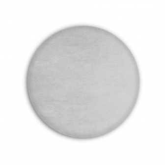 Čalouněný nástěnný panel kolo - průměr 30 cm, výška 5 cm - popelavá