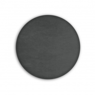 Čalouněný nástěnný panel kolo - průměr 30 cm, výška 3 cm - grafitová