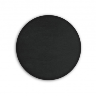 Čalouněný nástěnný panel kolo - průměr 30 cm, výška 3 cm - černá