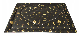 Pelíšek pro psa 90x120 cm - tmavě hnědá