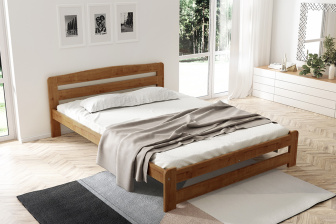 Postel Petra 80x200 cm masiv borovice - dub