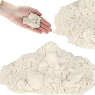 Kinetický písek 1 kg - bílá
