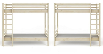 Poschodová posteľ Olivia biela 90/200 cm + šuplík + rošty ZADARMO