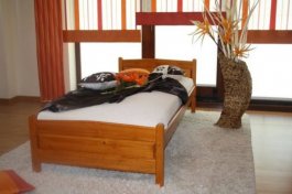 Postel Jolana 90 x 200 cm barva olše + matrace Vitality