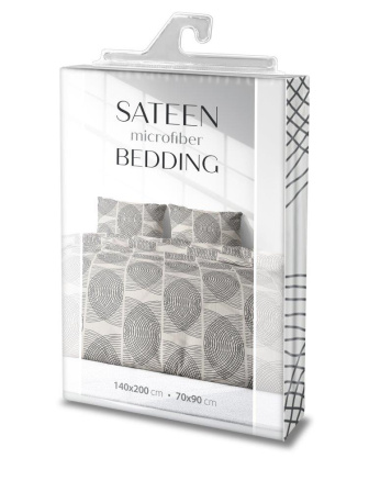 Povlečení ze saténového mikrovlákna 140 x 200 + 70 x 90 cm - model 008