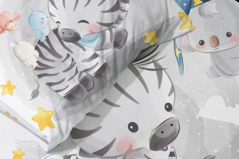 Dětské povlečení do postýlky 100/135 cm - zebra