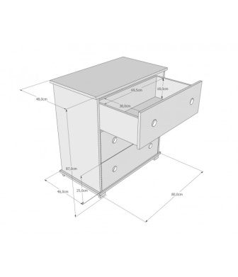 Prebaľovacia komoda koleso - biela