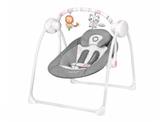 Dětské lehátko Ruben stone grey rose