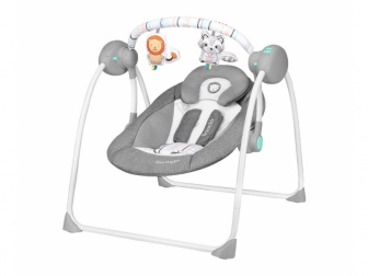 Dětské lehátko Ruben stone grey turquise