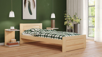 Postel Naďa 90/200 cm - masiv smrk 3,5 cm