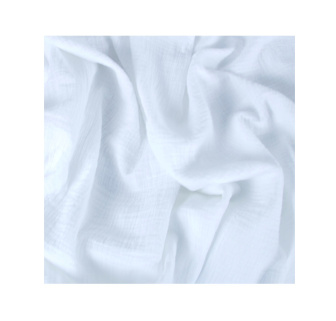 Mušelínové prestieradlo s gumkou 60x120 cm - biela