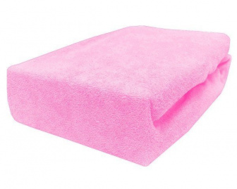 Prostěradlo froté nepropustné PVC 120/60 růžová