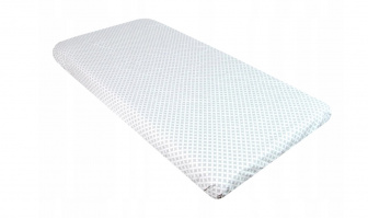 Prostěradlo bavlněné s gumkou 120/60 cm - šedé maroko