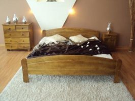 Postel Roxana 160 x 200 cm barva dub + matrace Vitality