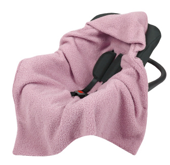 Zavinovací deka do autosedačky - růžová