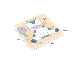 Detská drevená vkladačka - ovečka