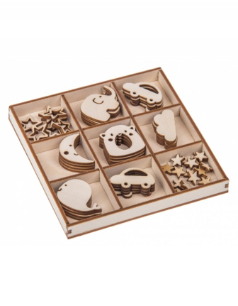 Dřevěná dekorační sada - Láska