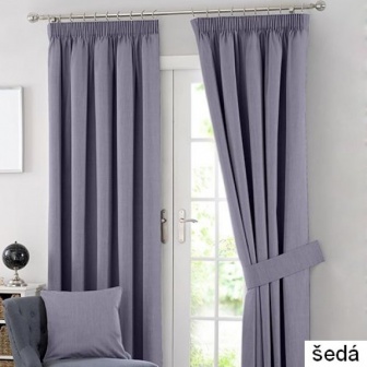 Závěs 140/250 cm- šedý