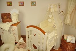 Souprava do postýlky srdce béžové 10 dílů