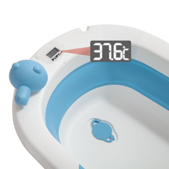 Detská vanička PupyHou + príslušenstvo 7 dielov - modrá