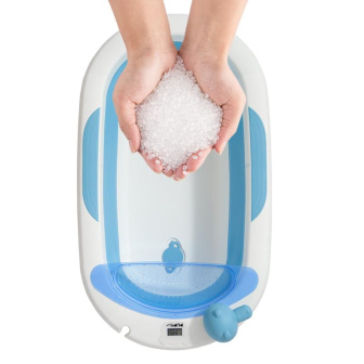 Detská vanička PupyHou + príslušenstvo 7 dielov - modrá