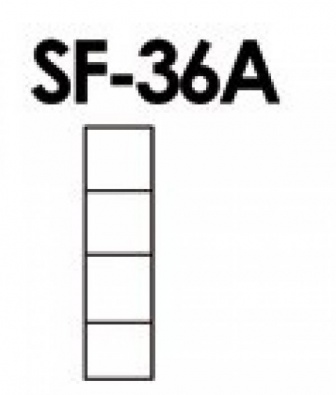 Skriňa masiv borovica - SF 36 - police