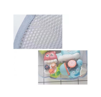 Sieťkový vak na hračky do vany - ružová mačička