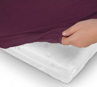 Frote prostěradlo s gumkou 120/200 cm - slivka