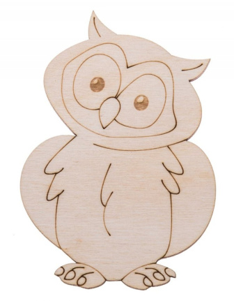 Dřevěná dekorace -  Sova