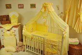 Souprava do postýlky méďa spáč žlutý 10 dílů