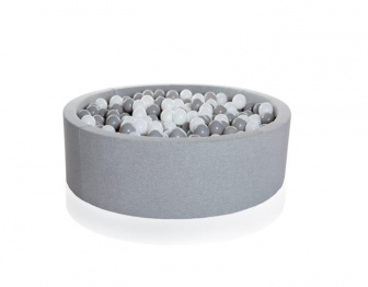 Suchý bazén šedý 90/40 cm + 200 míčků