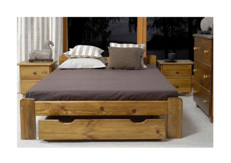 Zvýšený šuplík pod postel 98 cm dub