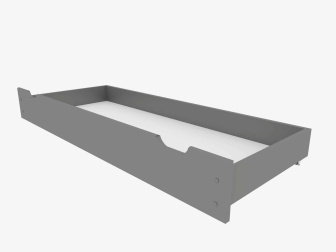 Šuplík pod postel 98 cm - šedá