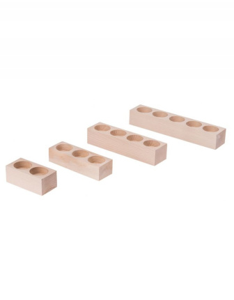 Drevený svietnik - 5 sviečok