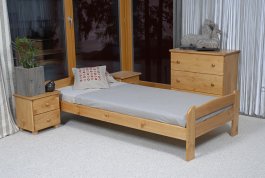 Postel Syntie 90 x 200 cm barva olše