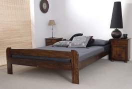 Postel Syntie 160 x 200 cm barva ořech