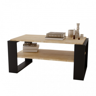 Konferenční stolek Prima loft 96 - dub bardolino/černá