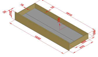 Rozkládací postel Rimini 90-180/200 cm - PŘÍRODNÍ + rošty ZDARMA