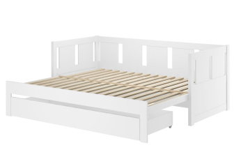 Rozkládacia posteľ Rimini II 90-180200 cm - BIELA + rošty ZADARMO