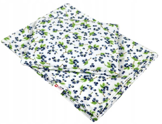 Polštářek + deka do kočárku mušelín - borůvky