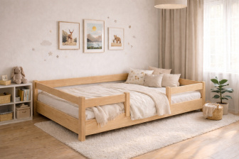 Rostoucí postel Montessori Tobi 120x200 cm + rošt ZDARMA