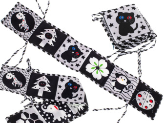 Kontrastná knižka sova