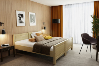 Hotelová posteľ masívu Antoaneta TWIN 2 x 80x200 cm + rošt ZADARMO