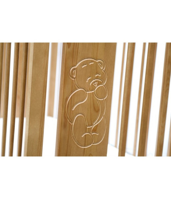 Postieľka Šimon 120/60 cm prírodná