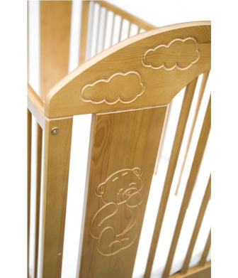 Postieľka Šimon 120/60 cm prírodná