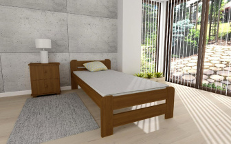Posteľ masív Union - DUB 90 x 200 cm + matrac RELAX + rošt ZADARMO