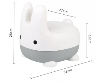 Nočník králíček sivá