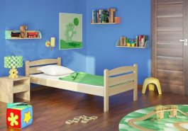 Postel Matěj masiv buk 90x200 + rošt ZDARMA