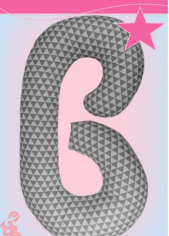 Těhotenský a kojící polštář medic - typ C - trojúhelníky